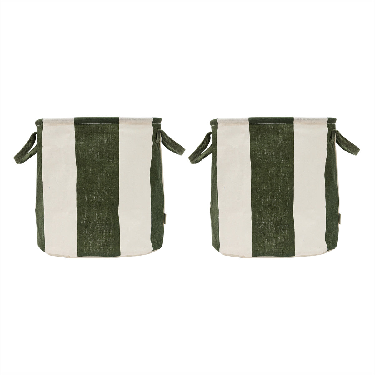 OYOY Kara Storage Basket Medium 2 pack Dark Green