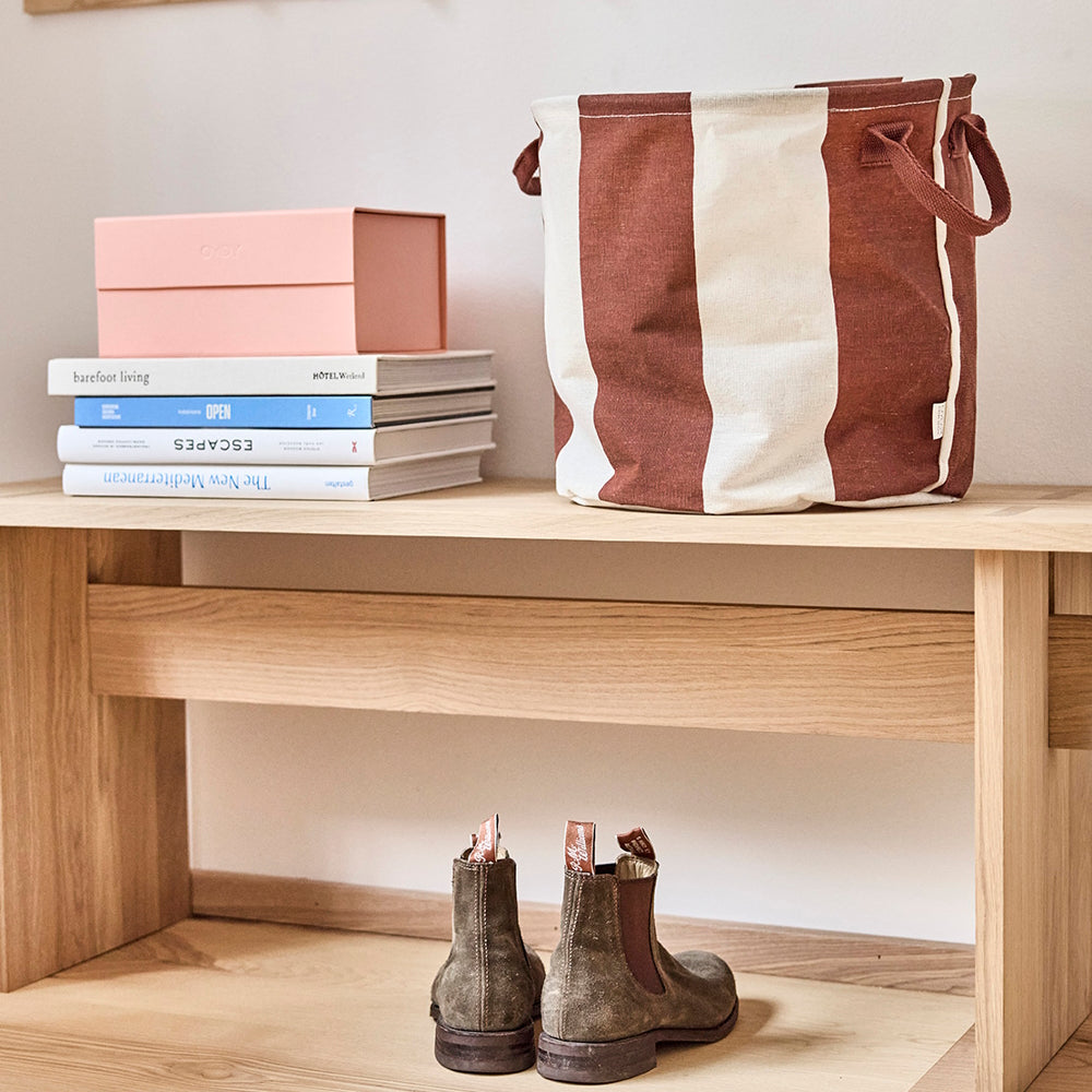 OYOY Kara Storage Basket Medium 2 pack Nutmeg