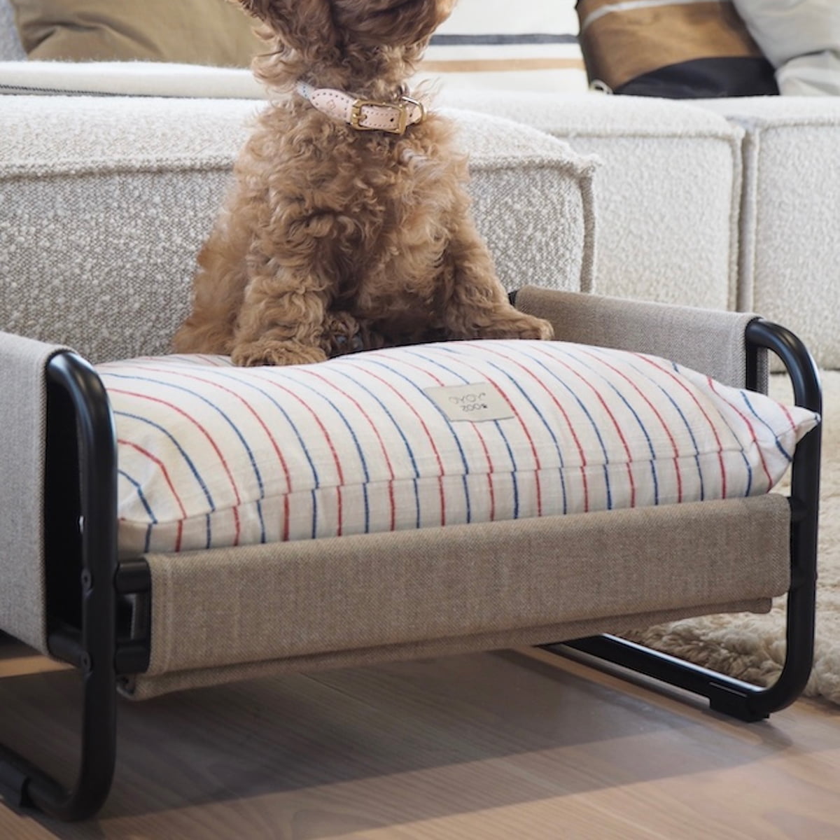 OYOY Milo Steel-Canvas Dog Bed Medium 25kg