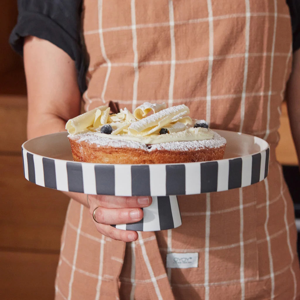 OYOY Toppu Tray Large white-black