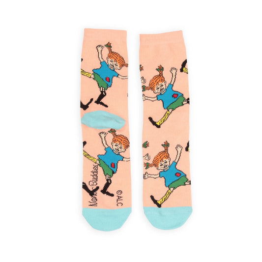 Pippi Longstocking Ladies Socks Peach