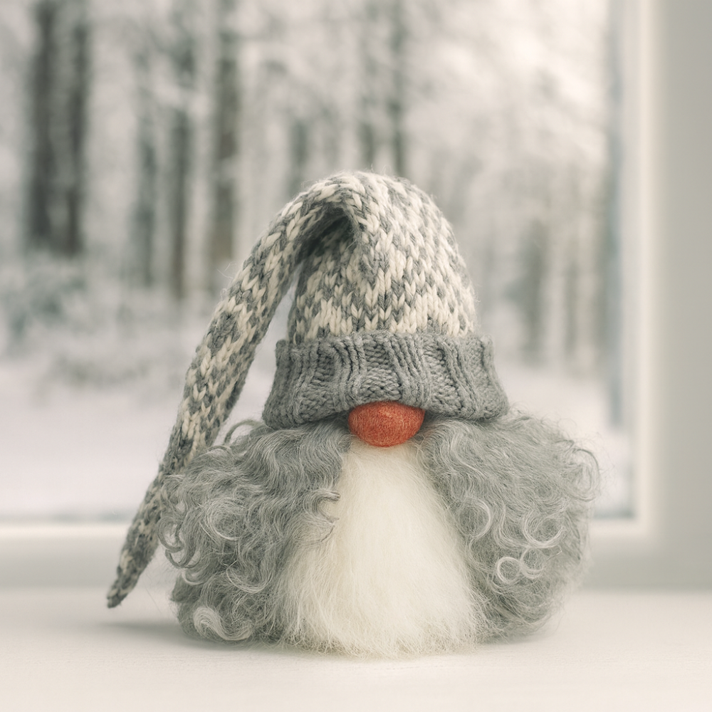 Asas Tomtebod Santa Viktor Grey Knitted Hat