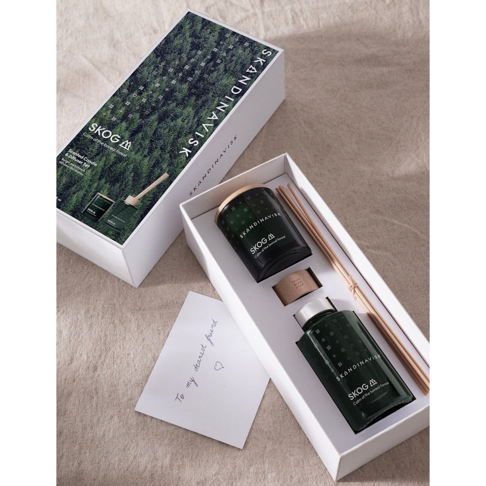 Skandinavisk Gift Set Skog 65g Mini Candle & 100ml Diffuser