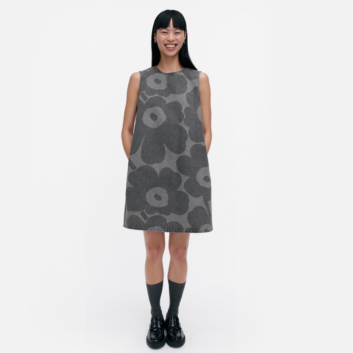 Somasti Unikko Maridenim Dress Light Grey