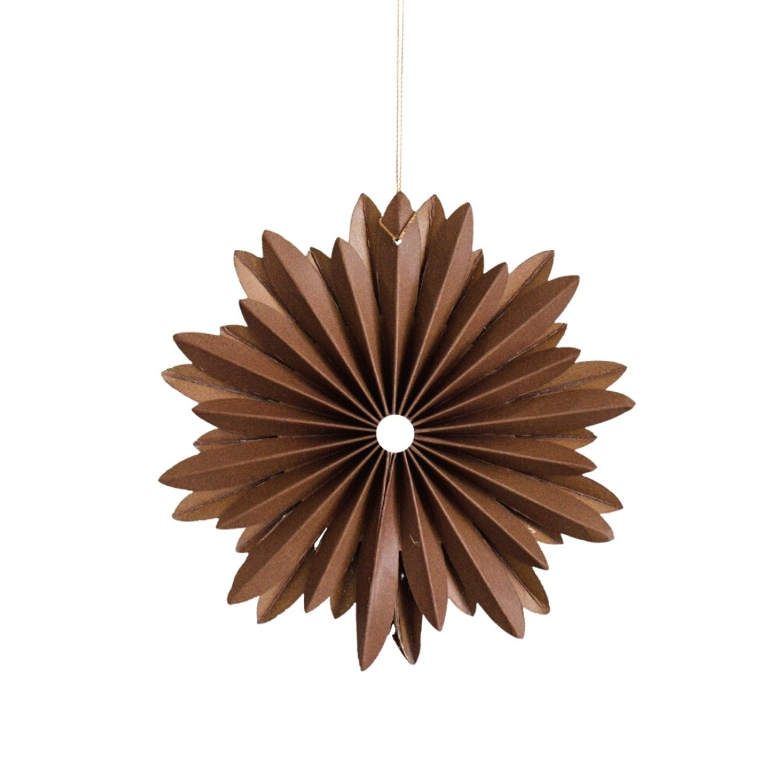 Star Paper Ornament Rust