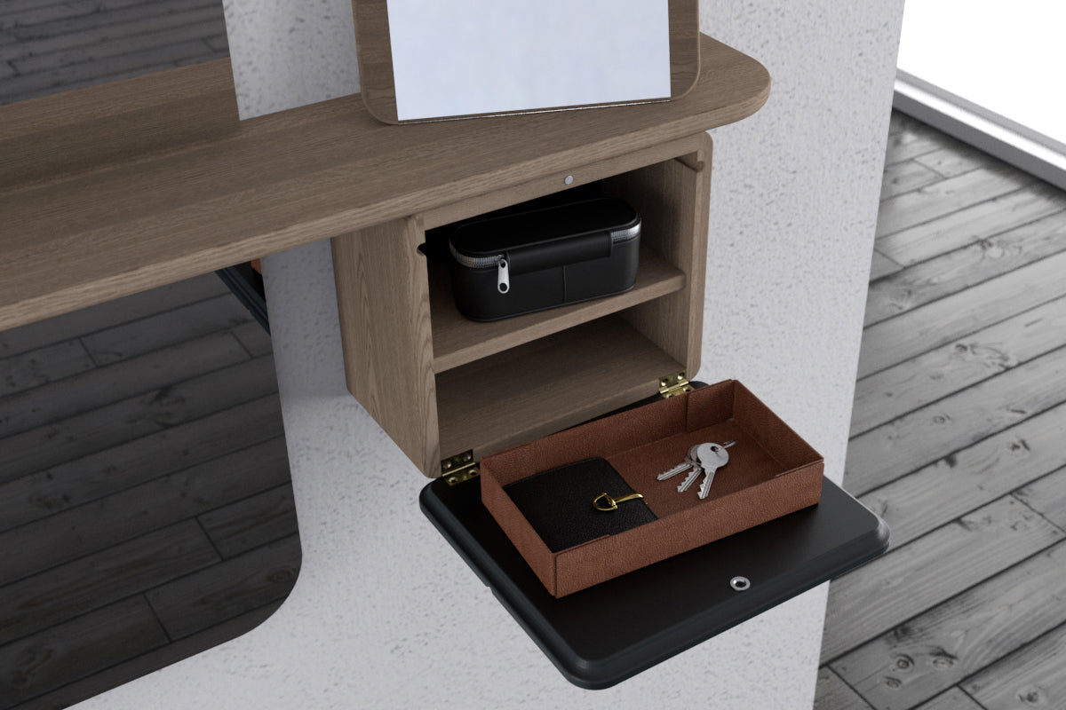 Umage-one-more-look-mirror-dark-oakForestGreen