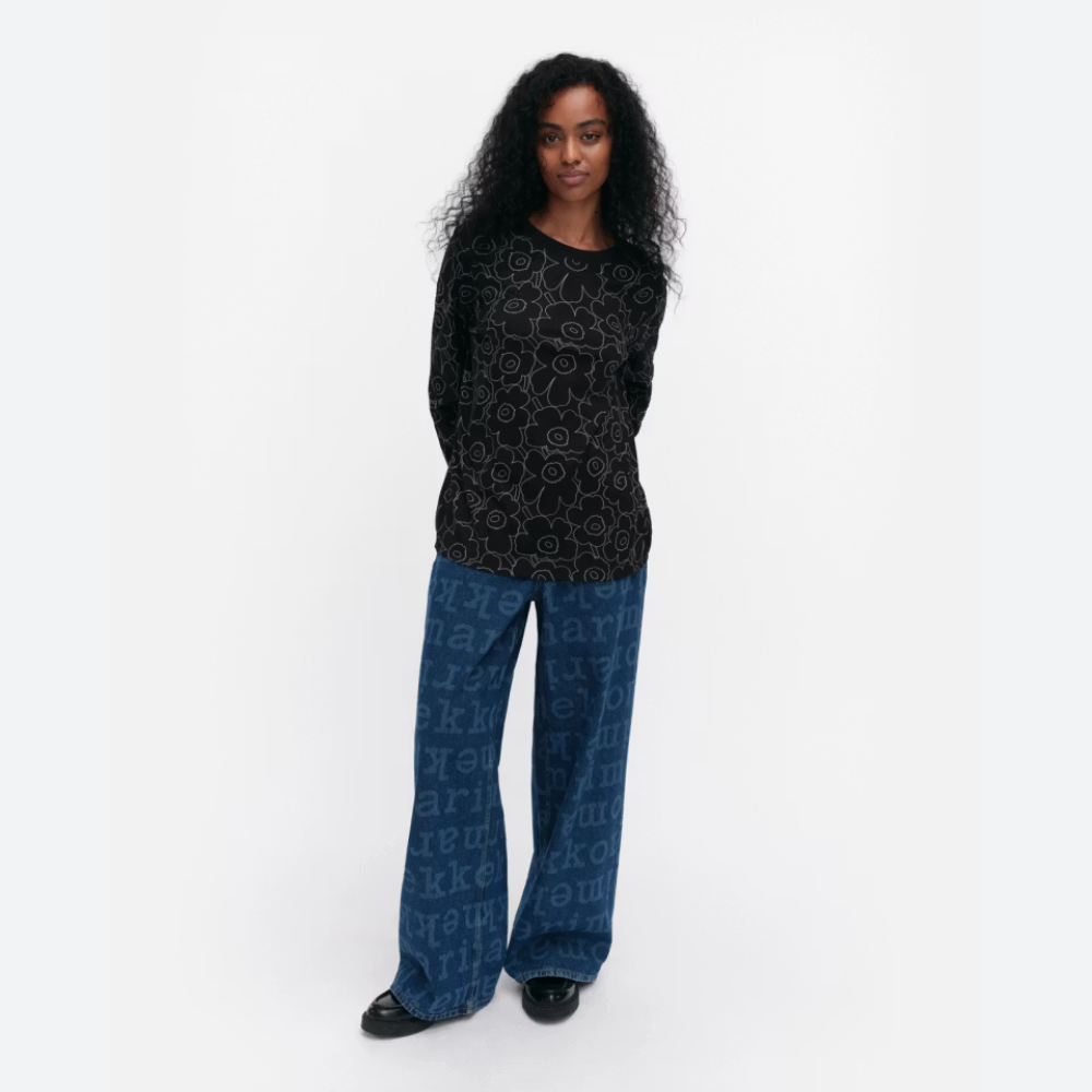Marimekko Sekunti Piirto Unikko Jersey Shirt