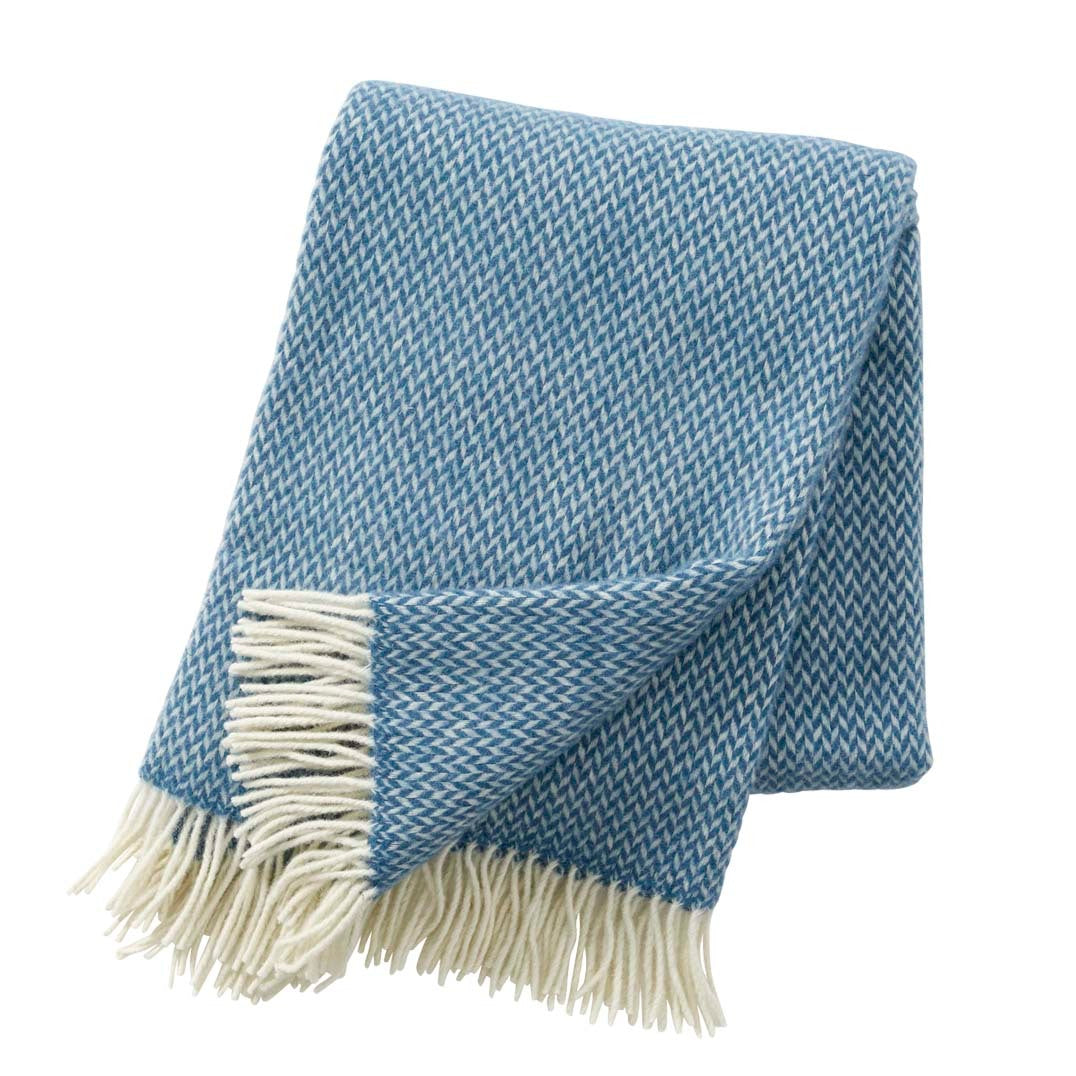Klippan-pulse-merino-wool-blanketChinaBlue