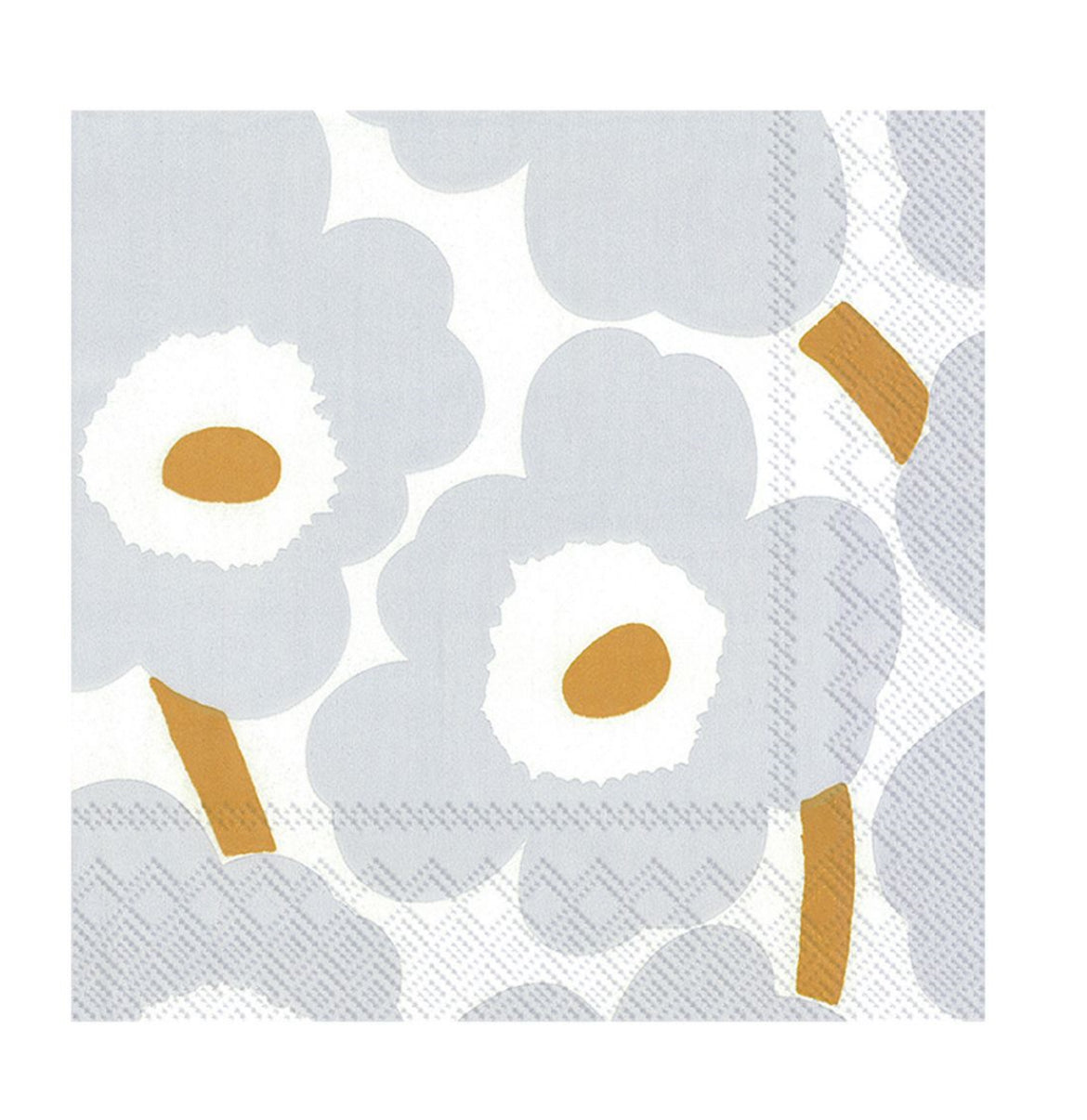 Marimekko-unikko-white-silver-napkin