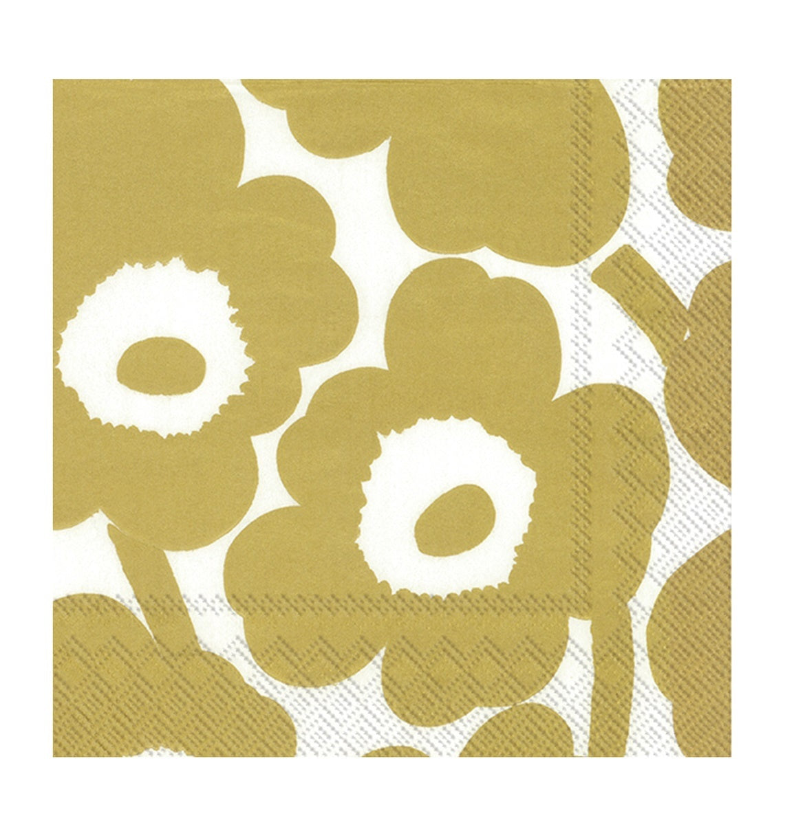 Marimekko-unikko-napkin-white-gold
