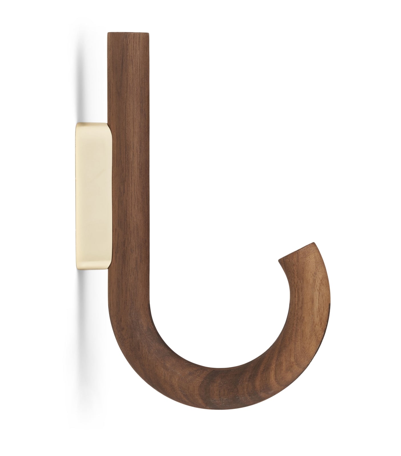 Gejst Hook Hanger Walnut-Brass