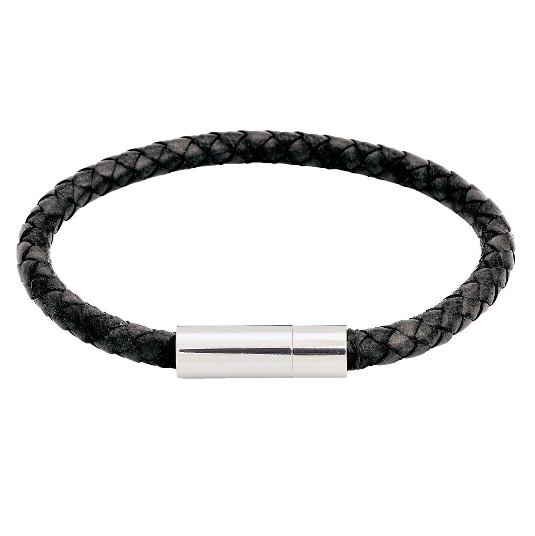 Edblad-franky-bracelet-leather-black19.5mm