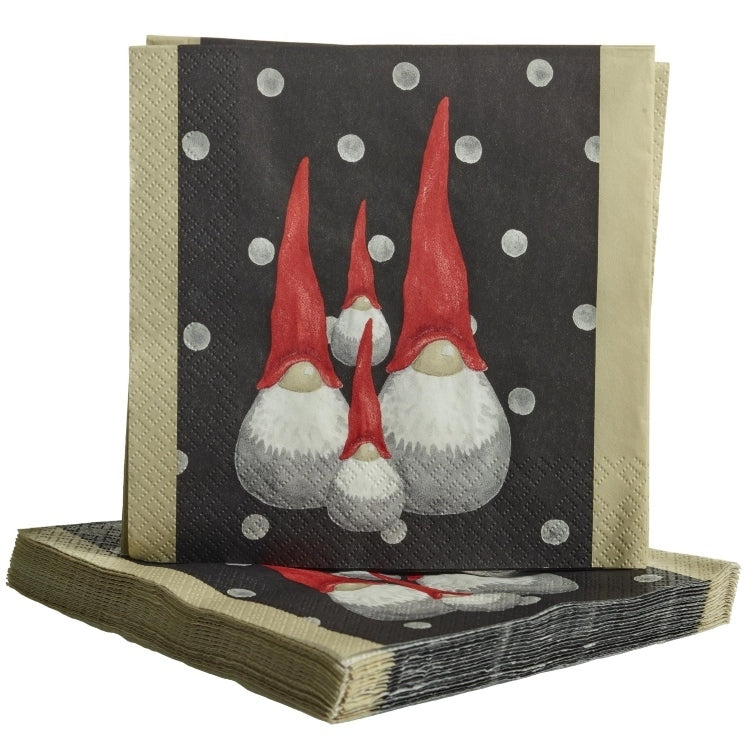 Santa High Hat Trio Napkin 33x33cm