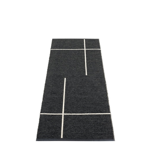 Pappelina-fred-rug-black70x180