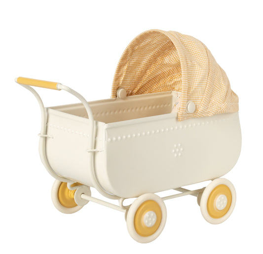 maileg-pram-micro-yellow