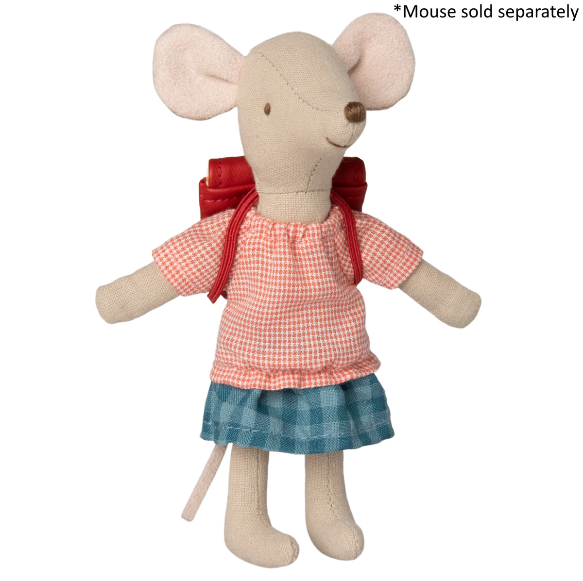 Maileg Clothes & Bag red for Big Sister Mouse