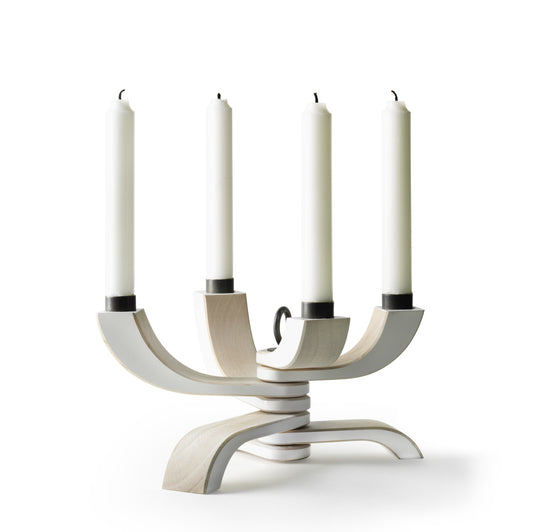 Nordic Light Candle Holder 4 white