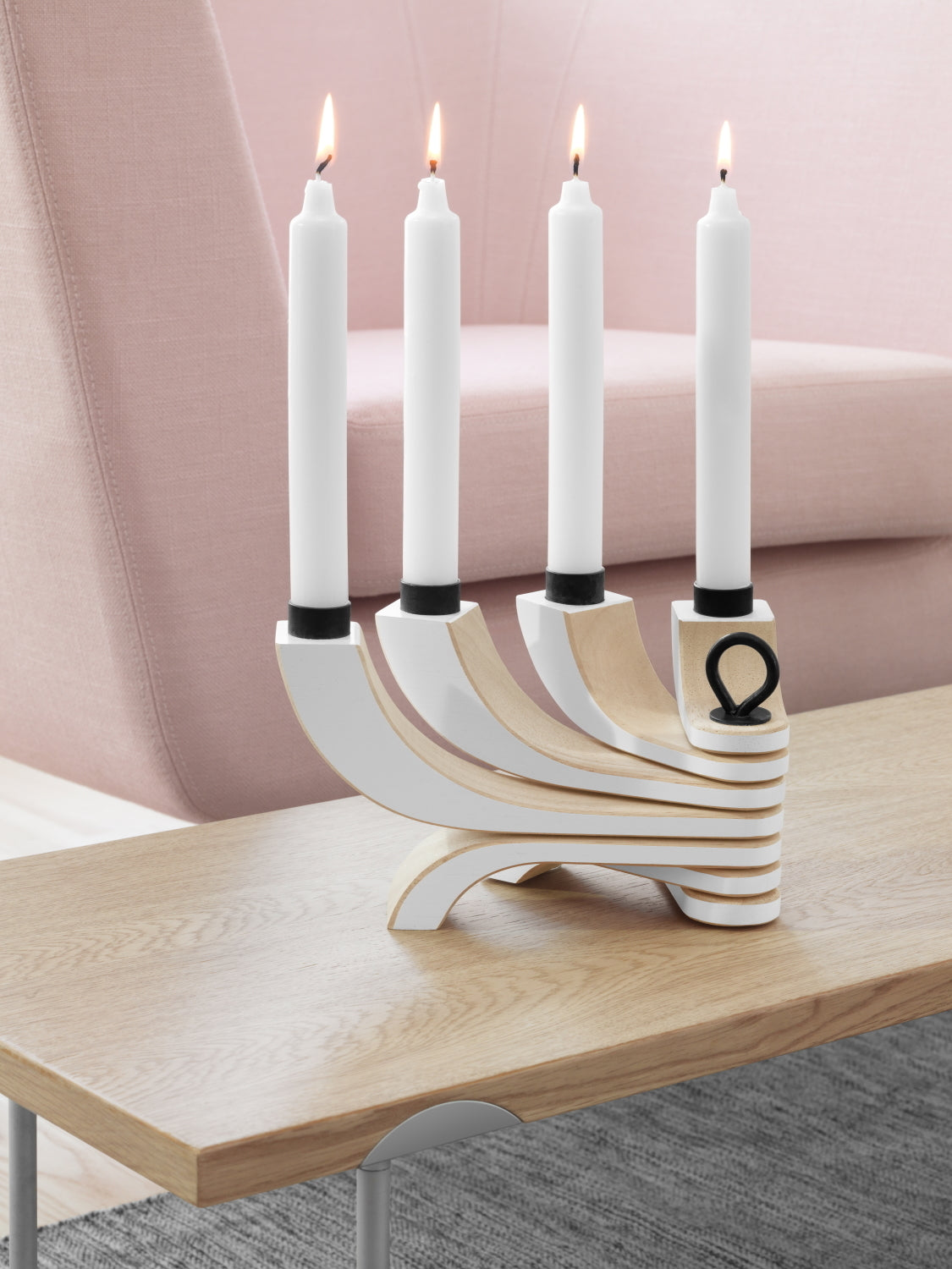 Nordic Light Candle Holder 4 white