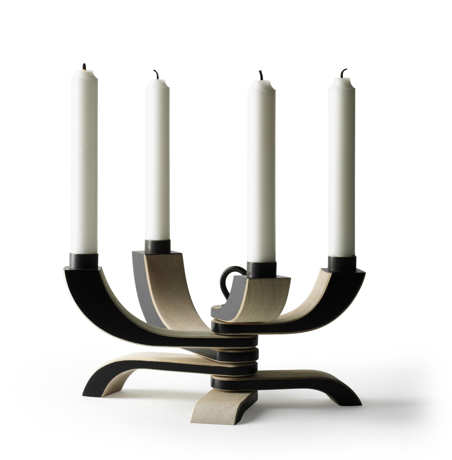 Nordic Light Candle Holder 4 black