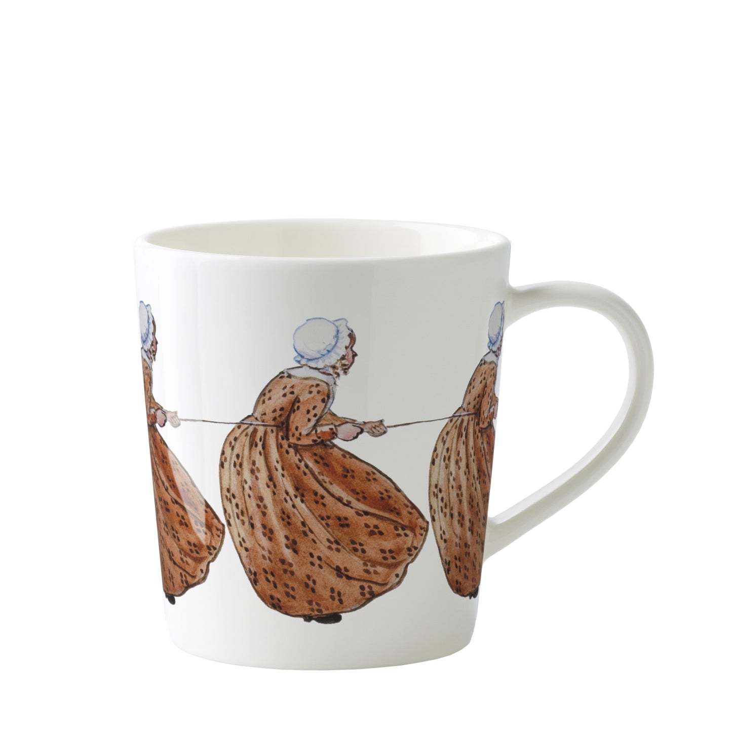 DesignHouseStockholm-elsa-beskow-mug-400ml-aunt-brown