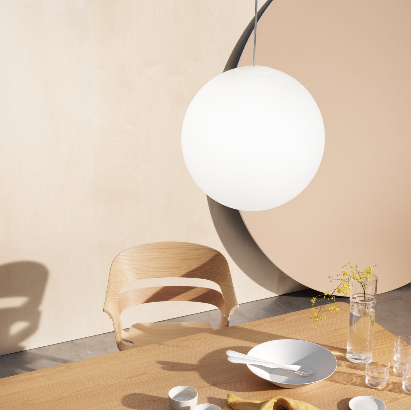 Luna Pendant Lamp Opaque Large 40cm