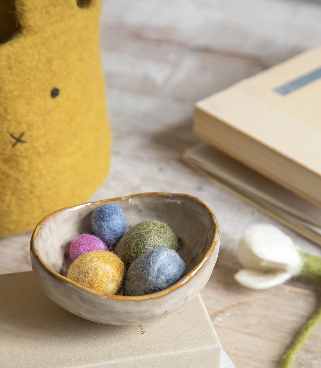 Felt Egg Mini Decoration 8pk light