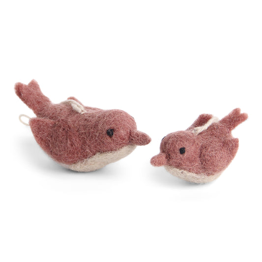 Gry & Sif Bird Red 2pk