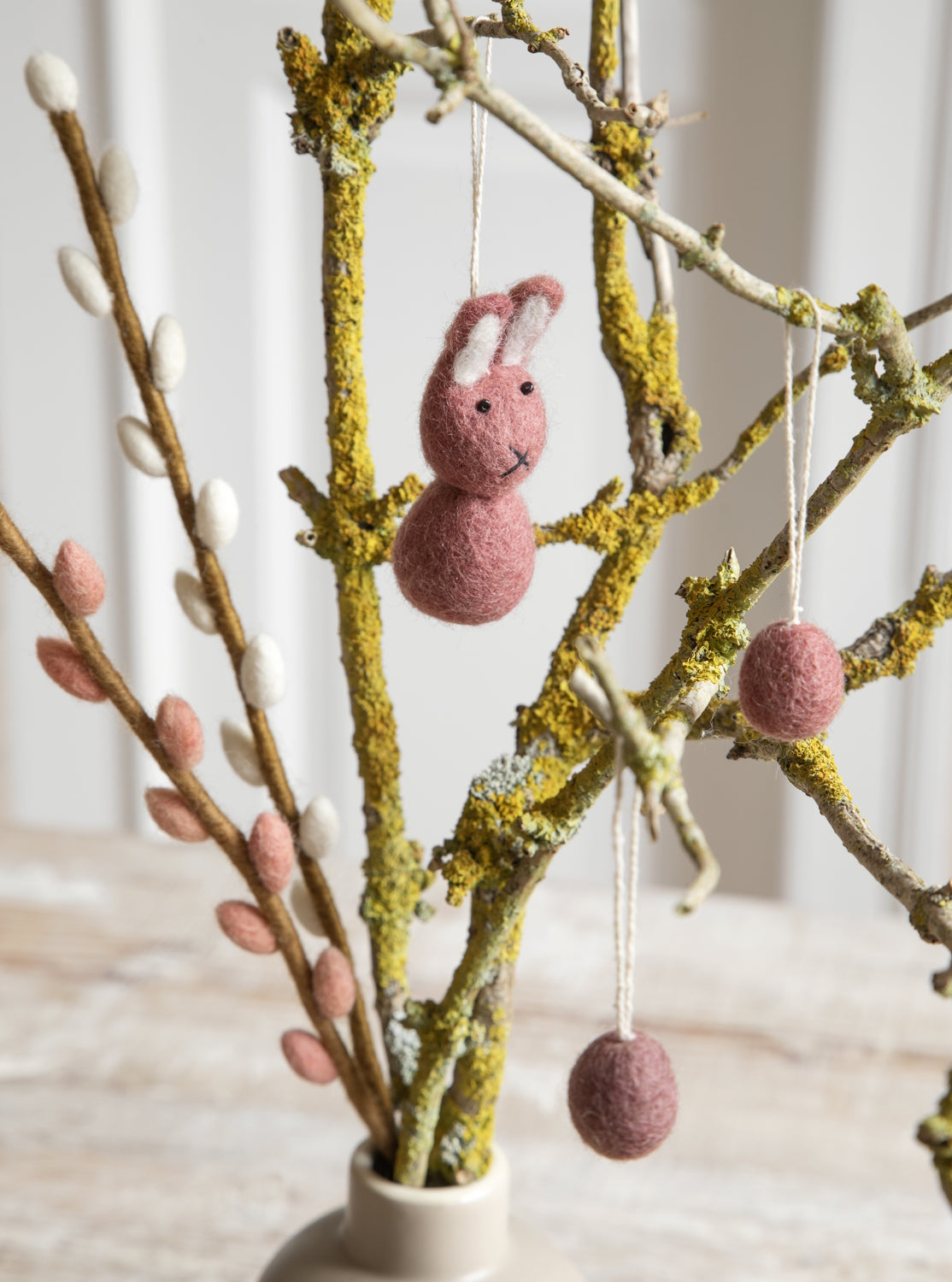 Gry & Sif Bunny Small Hanging dark rose