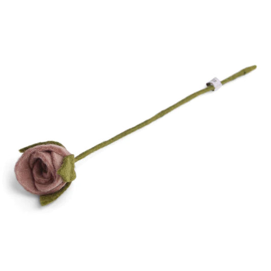 Gry & Sif Rose Felted Flower dusty rose