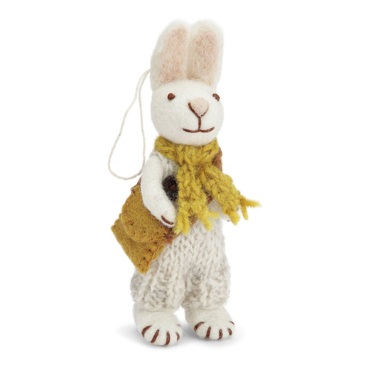 Gry & Sif Bunny Small White ochre scarf & pants