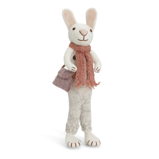 Gry & Sif Bunny Big White rose scarf & pants