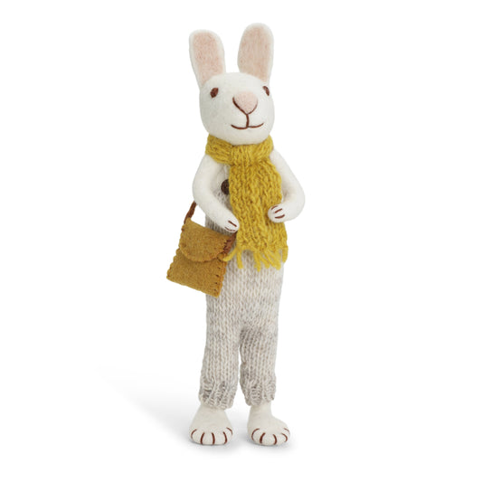 Gry & Sif Bunny Big White ochre scarf & pants