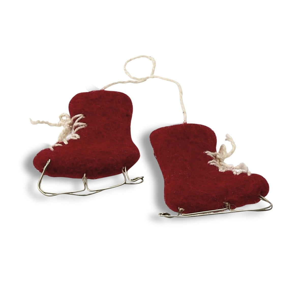 Gry & Sif Ice Skates Decoration Red