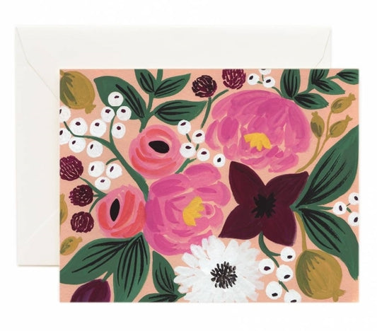 Botanical Blossoms Peach Card