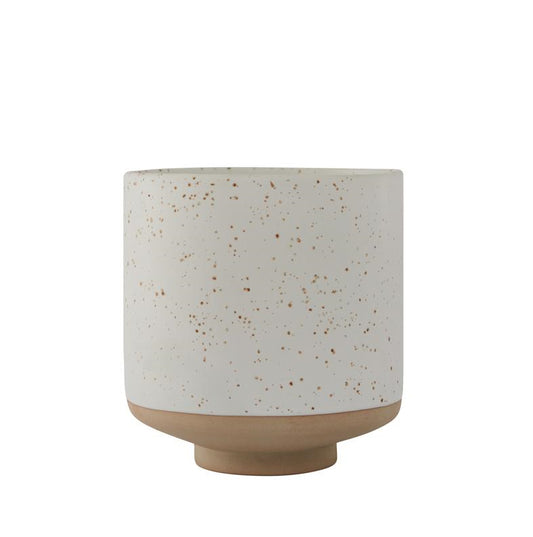 OYOY Hagi Ceramic Pot Small White-Brown