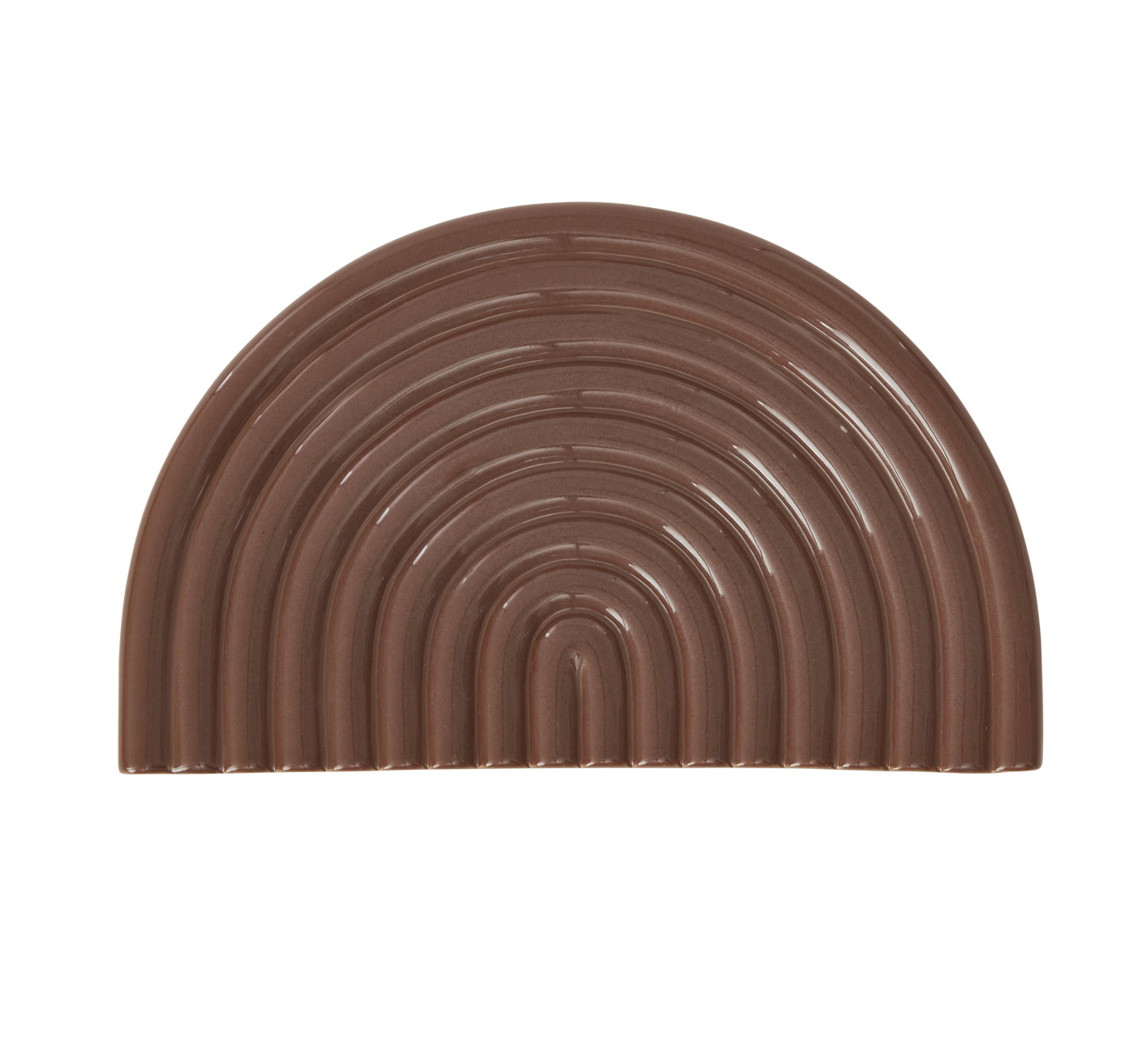 OYOY Rainbow Ceramic Tray Brown