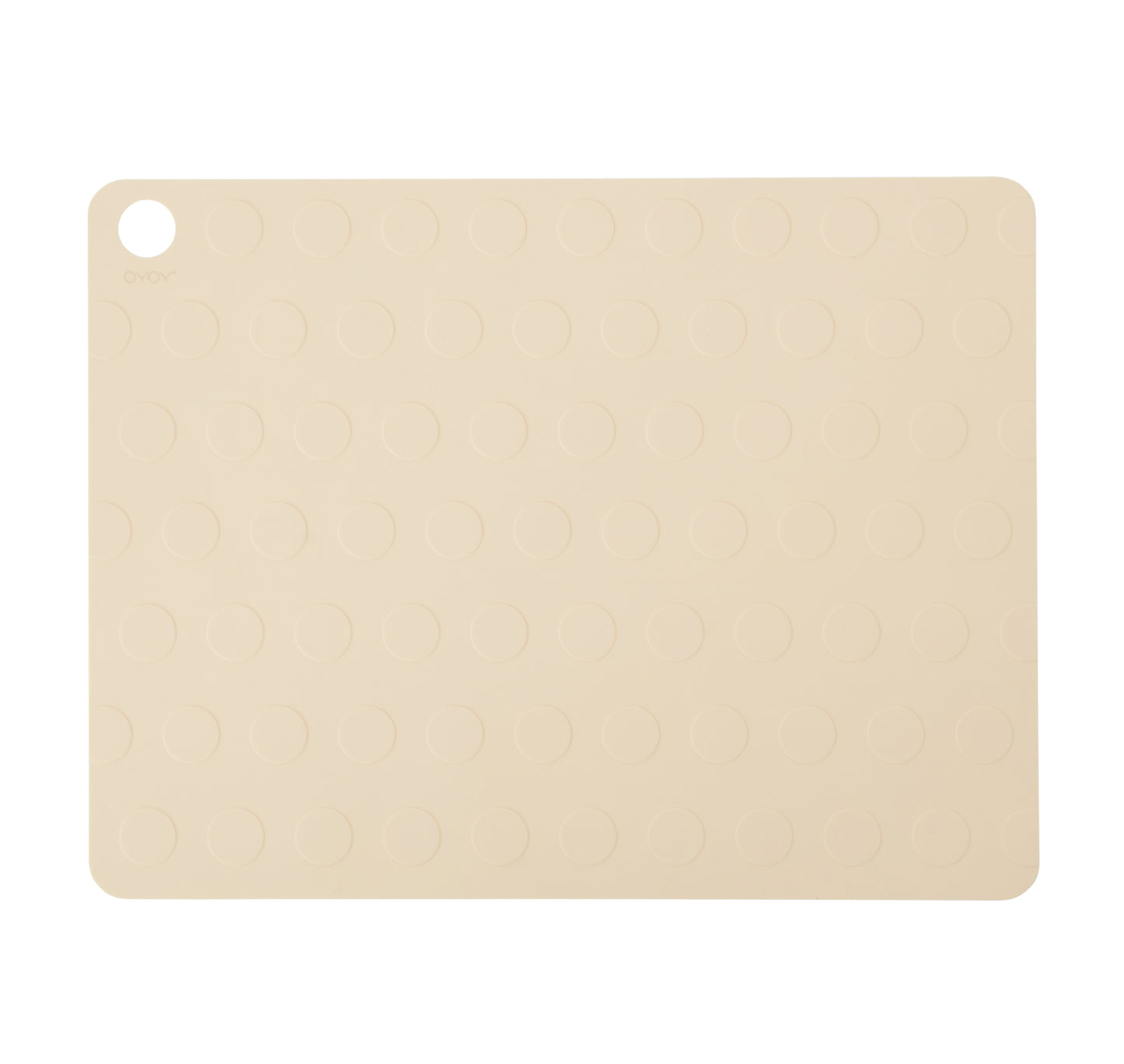 OYOY Dot Placemat Silicone 2pk White