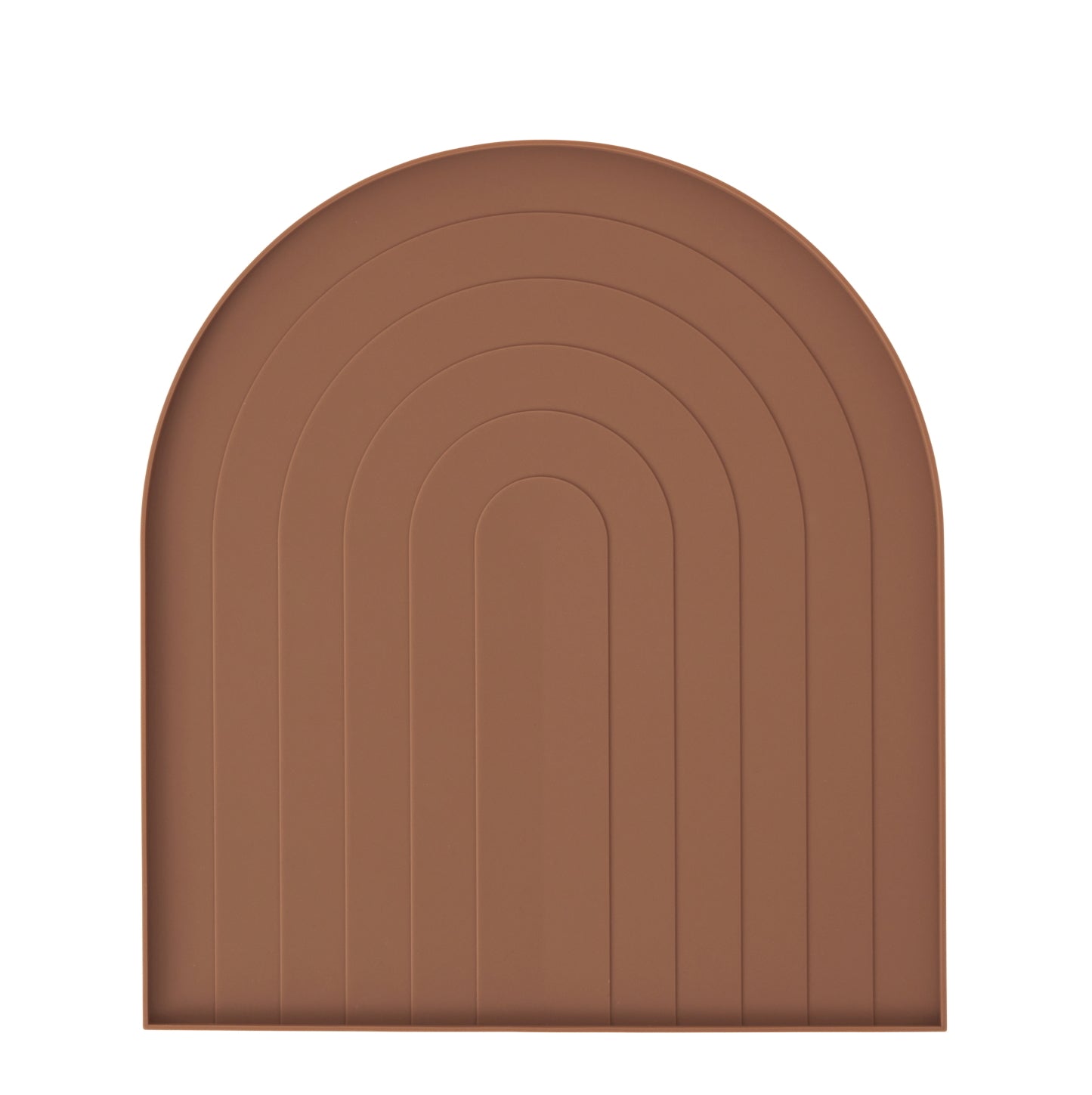 OYOY Rainbow Silicone Dish Mat Brown