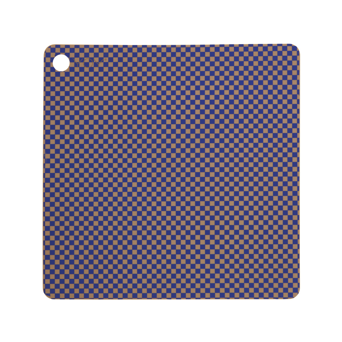 OYOY Placemat Checker Optic Blue 2pk