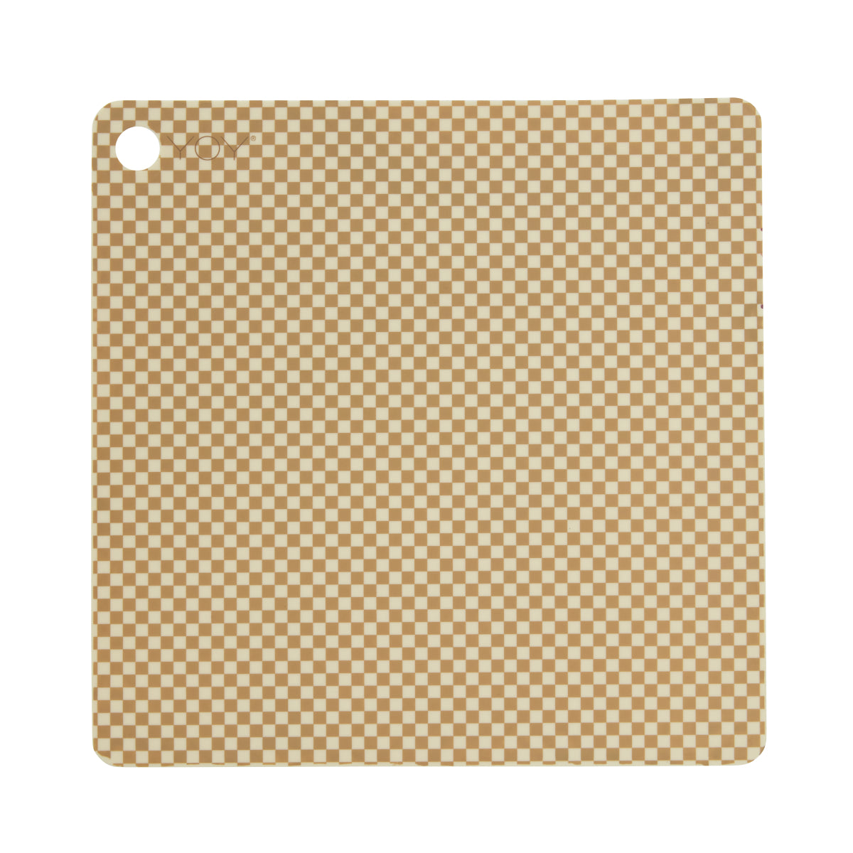 OYOY Placemat Checker 2pk Vanilla