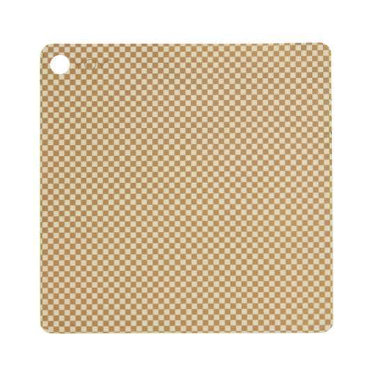 OYOY-placemat-checker-2pk-vanilla
