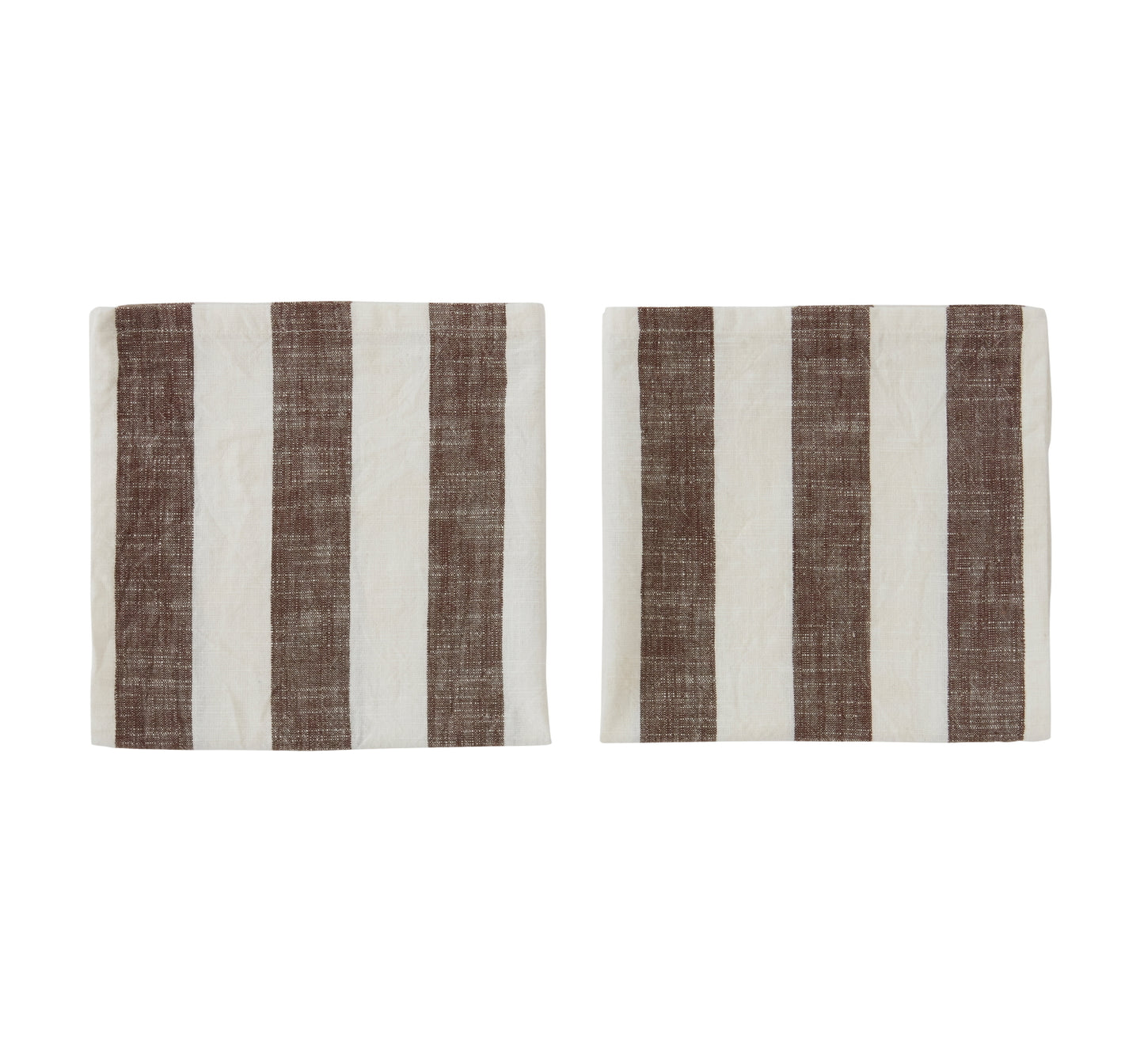 OYOY Striped Napkin 2pk choko