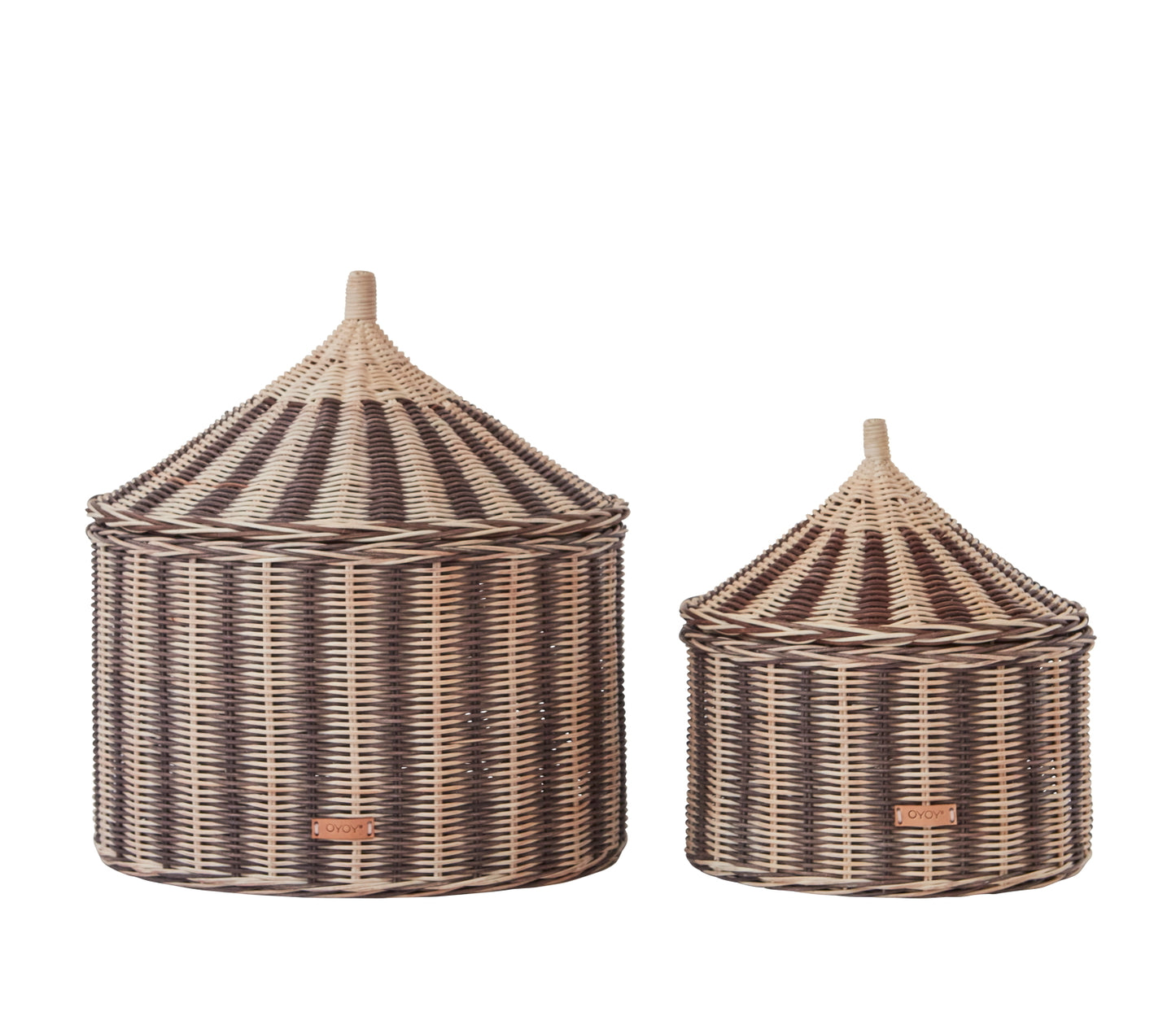 OYOY Circus Basket Set 2pcs Nutmeg