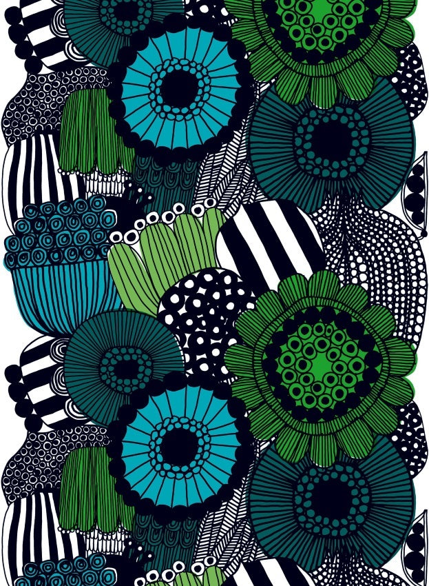 Marimekko Siirtolapuutarha Fabric green