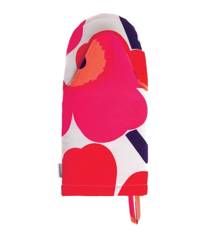 Marimekko-unikko-oven-mitten-red