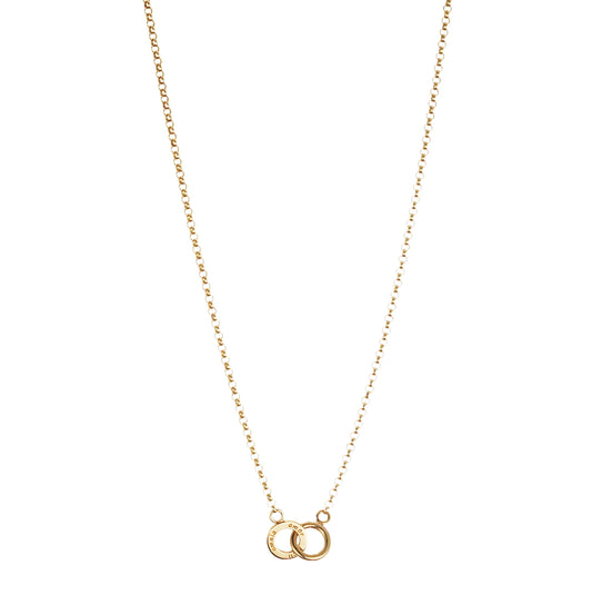 Mini Twosome Necklace Gold