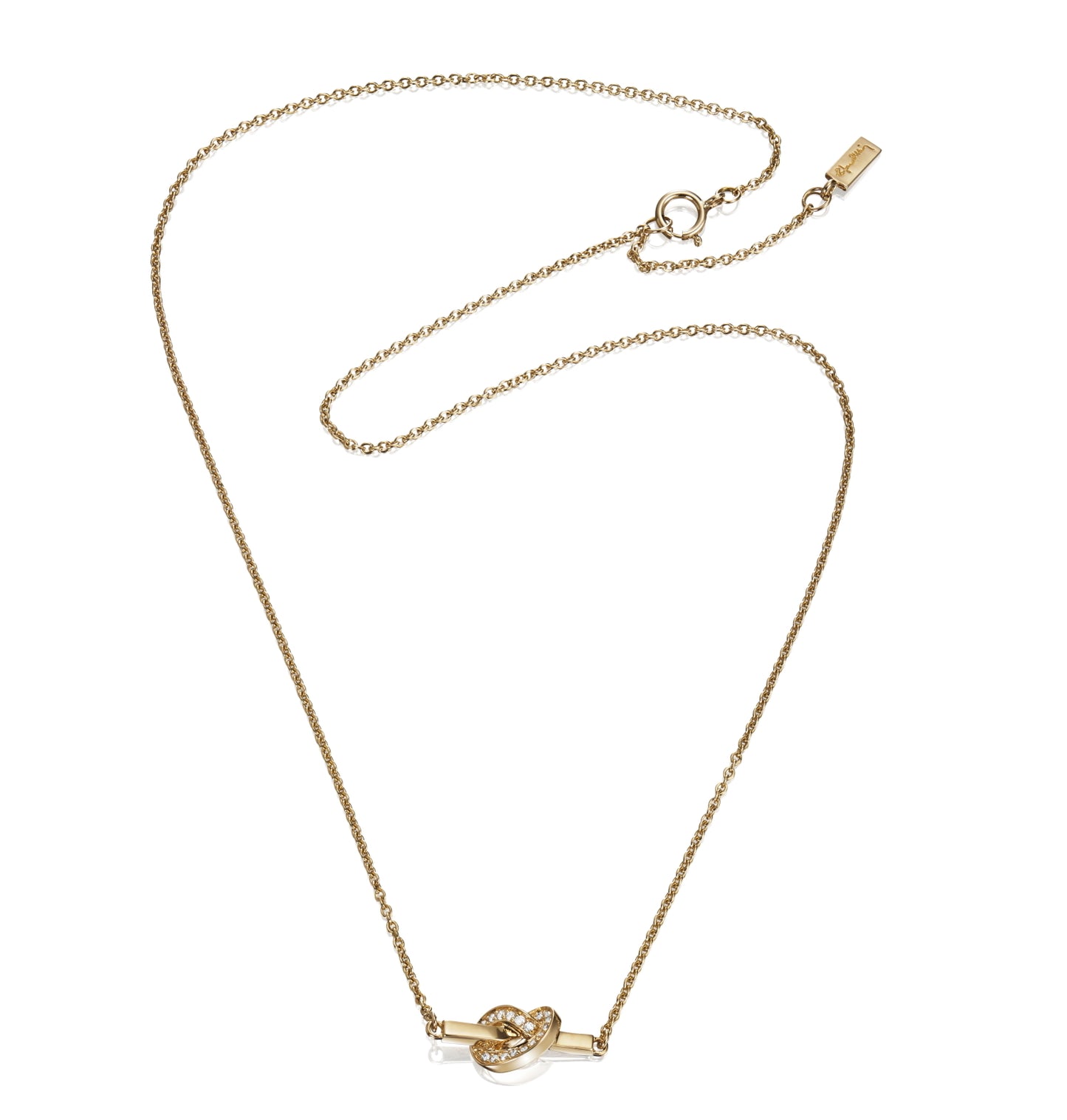 EfvaAttling-love-knot-stars-necklace-gold