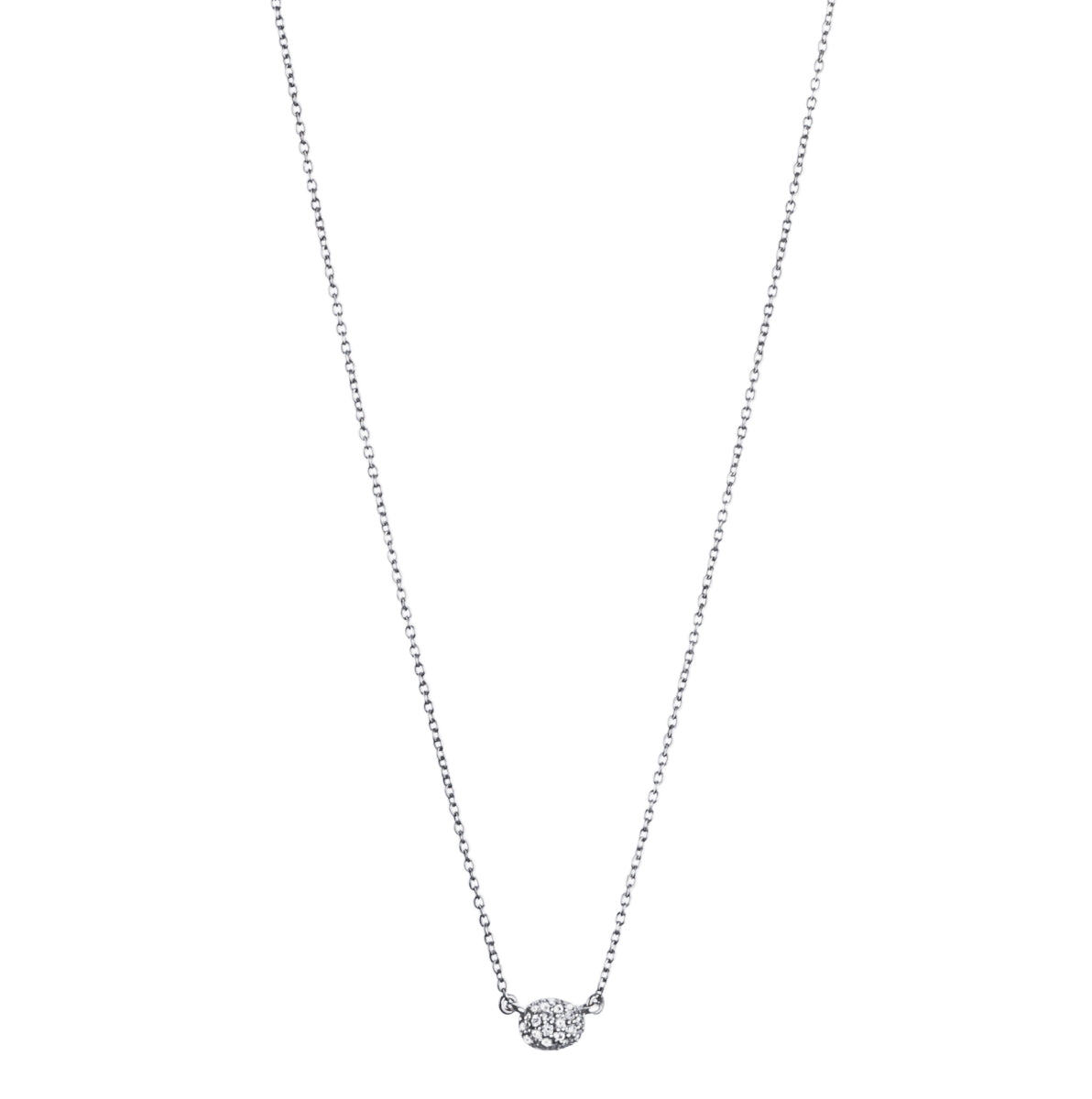 Love Bead Necklace Diamonds White Gold