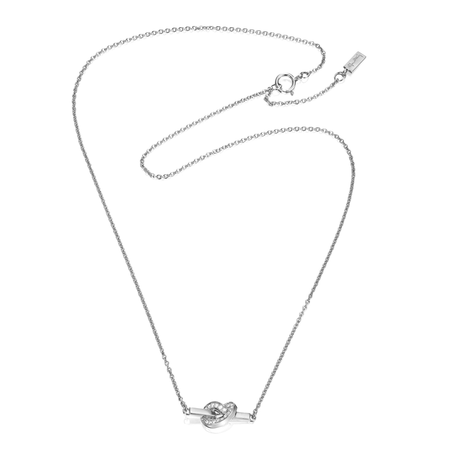 EfvaAttling-love-knot-stars-necklace-white-gold