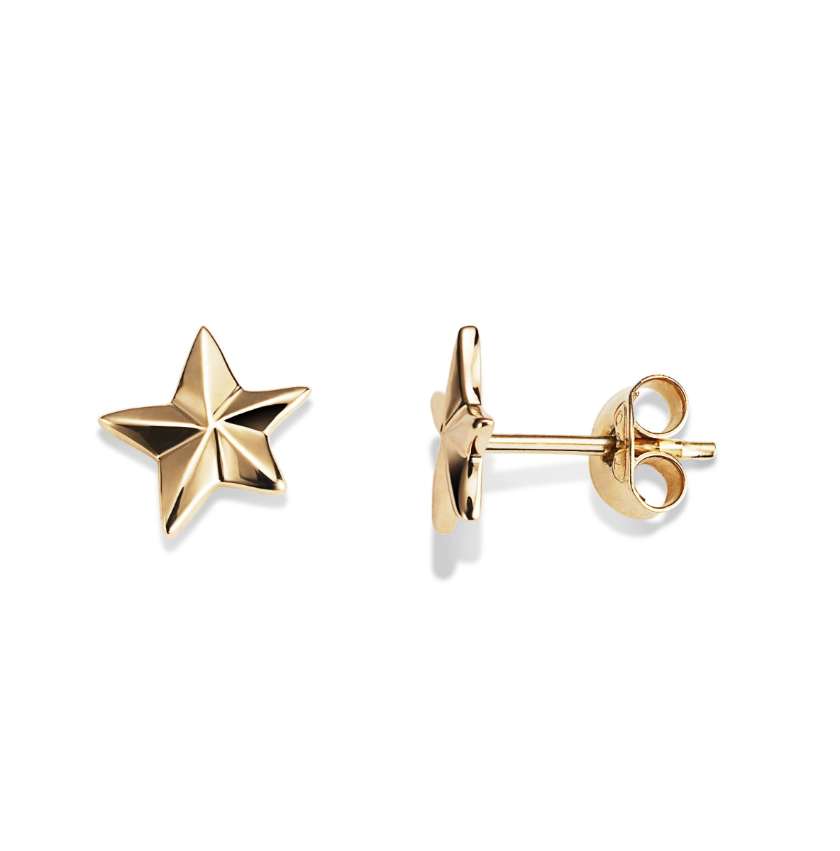 Catch A Falling Star Earrings Gold